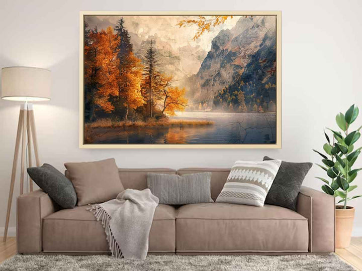 Mountain River   Painting canvas Print