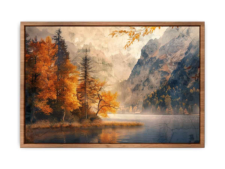 Mountain River   Painting framed Print