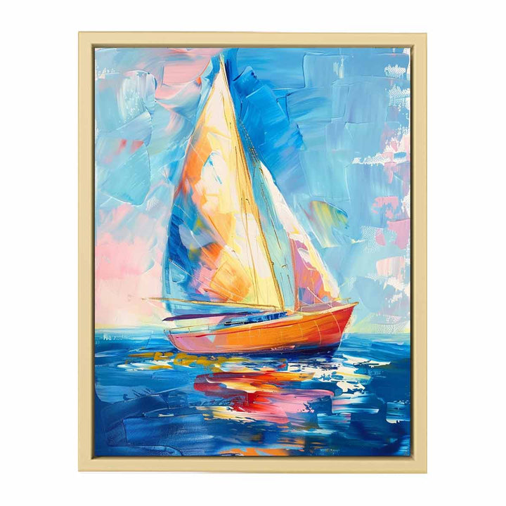 Sailing Boat  Painting framed Print