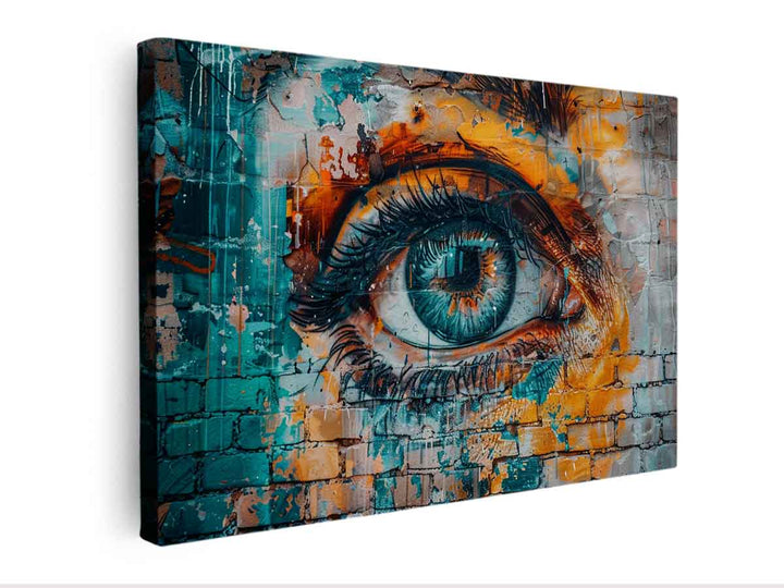 Street Art Painting canvas Print