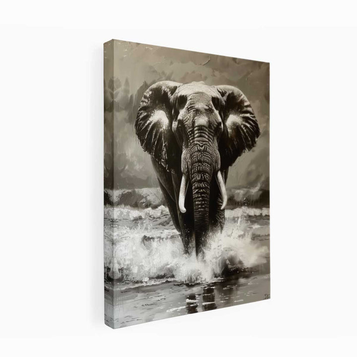 Elephant Painting canvas Print