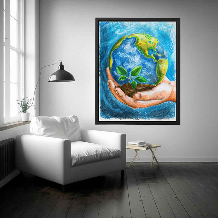 Save Earth Painting  Art Print