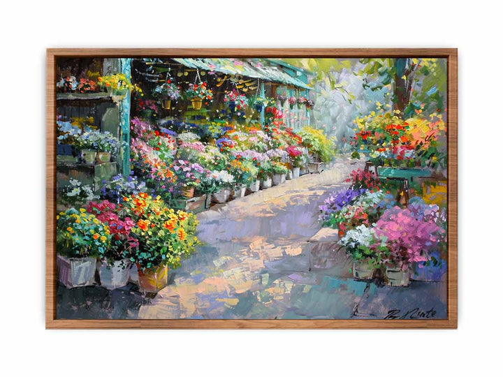 Flower Market  Painting