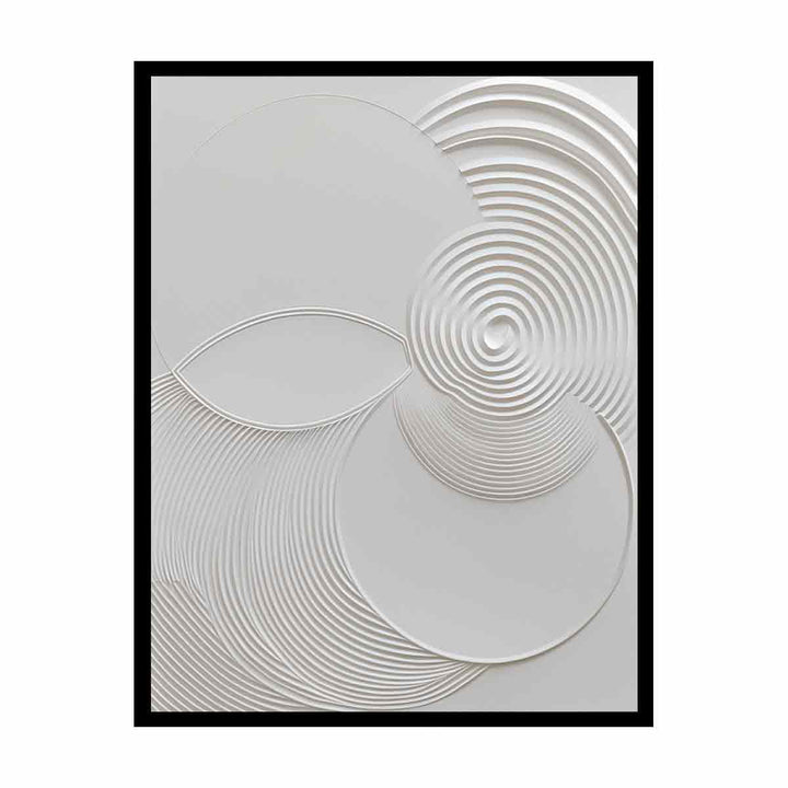 Minimalist Modern white Art Painting 