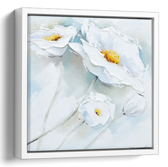 White Flower Original Oil Painting 