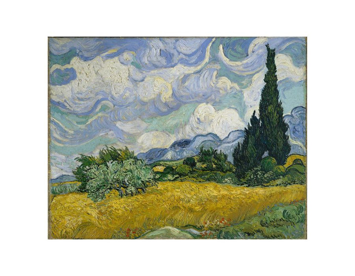 Wheat Field With Cypresses By Van Gogh