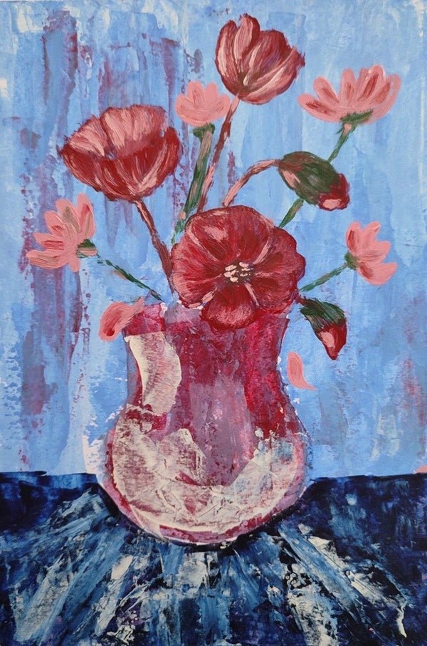 Flower in a Vase  Oil Painting