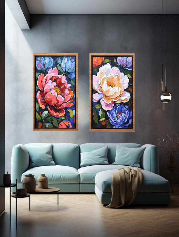 2 Panel Flower Wall Art Painting