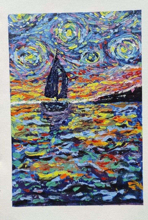 Starry Sea Original  Oil Painting