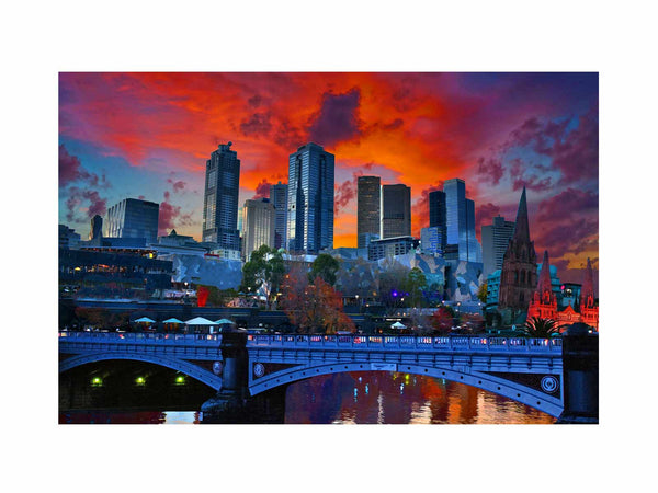 Melbourne City  Painting