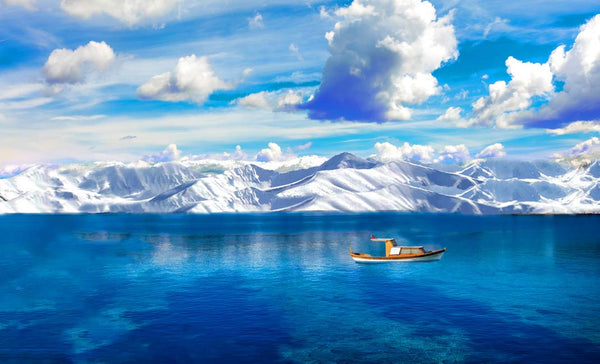 Ladakh Lake Snow  Painting