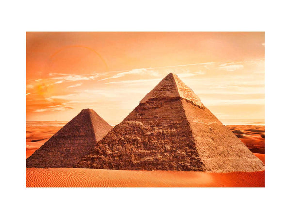 Orange Pyramid Painting