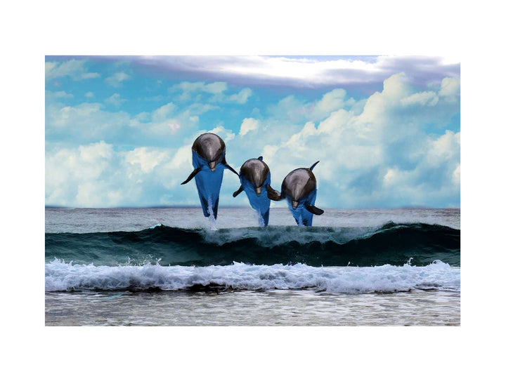  Dolphin  Dancing Painting