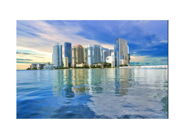 Miami Skyline Painting