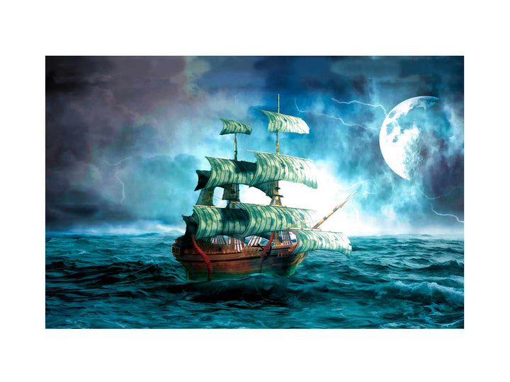 storm ship painting