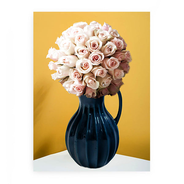 Blue Flower Vase Painting