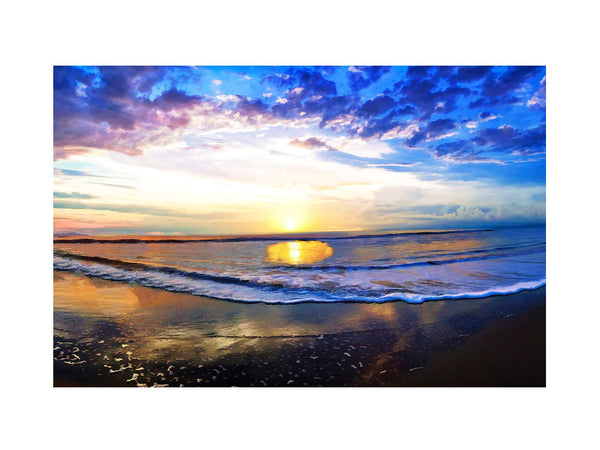 Beach  Sunset Painting