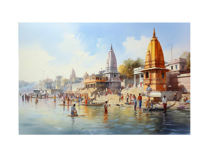 Haridwar Ganga Vintage painting