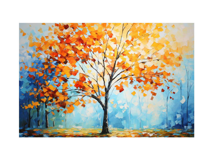 Sunny Maple Tree Painting