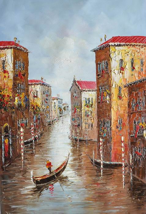 Water Venice Knife Art Painting 