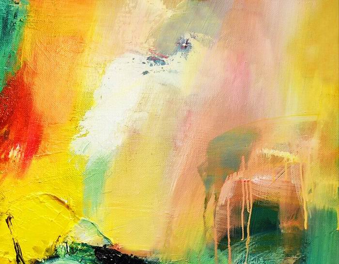 Yellow Abstract Painting-1 