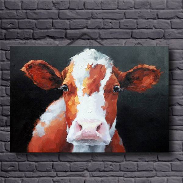 White Cow Modern Art Painting 