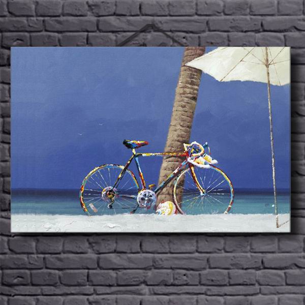 Cycle Tree Umbrella Modern Art Painting 