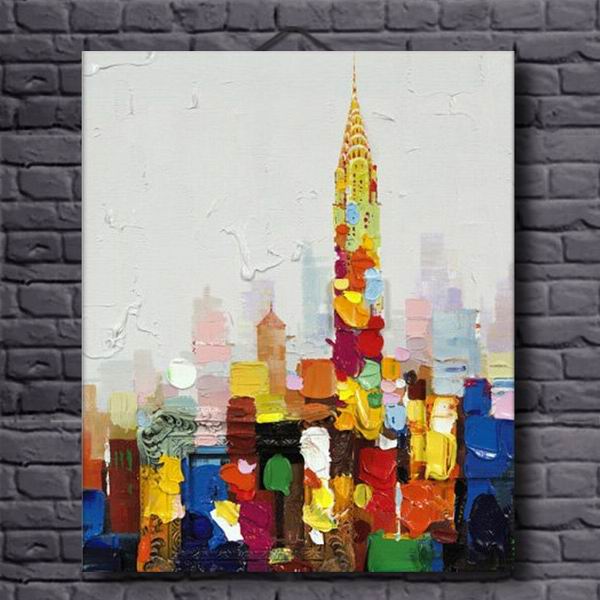Building Temple Modern Art  Painting 