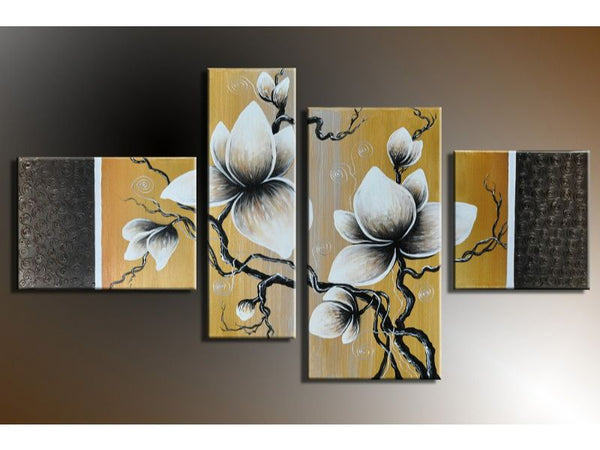 Flower Painting Set of 4 