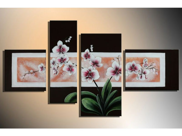 Flower 4 Panel Painting Set-4 