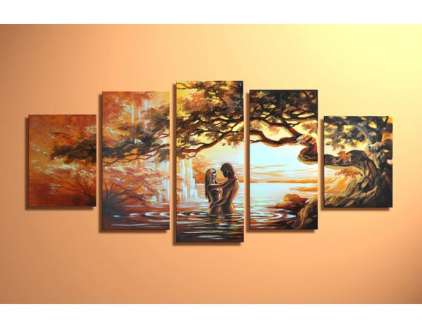 Nude Couple Painting Set of 5 