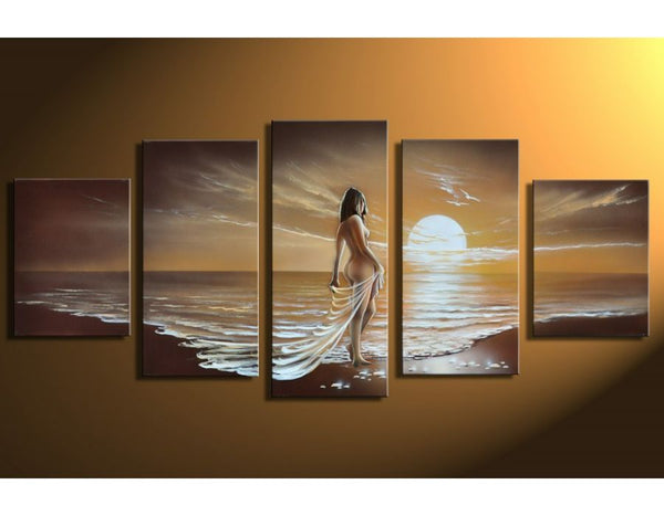 Nude Women 5 Panel Painting Wall Art Set 
