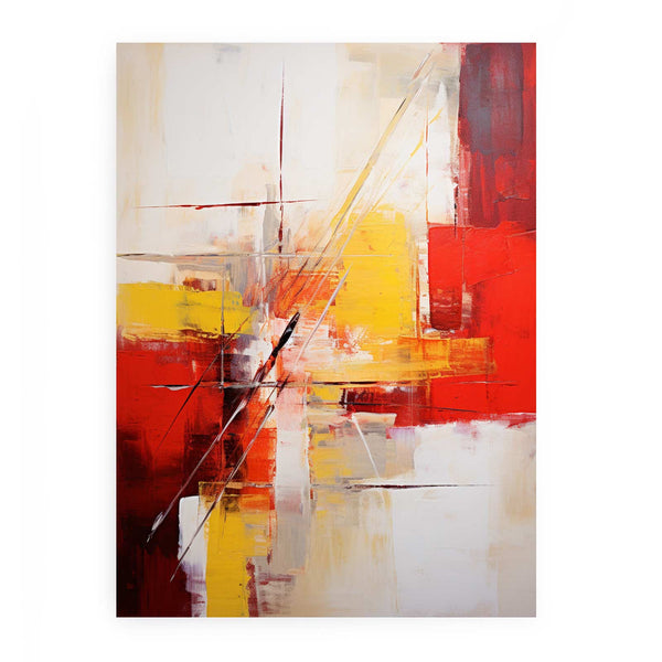 Abstract YellowAnd Red Painting