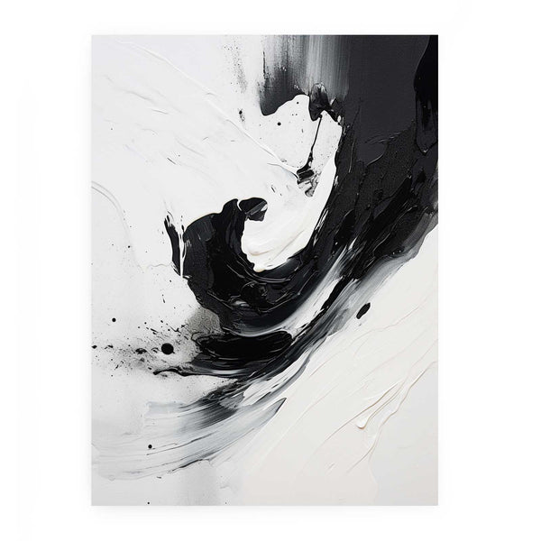 Black And Grey Abstract Painting