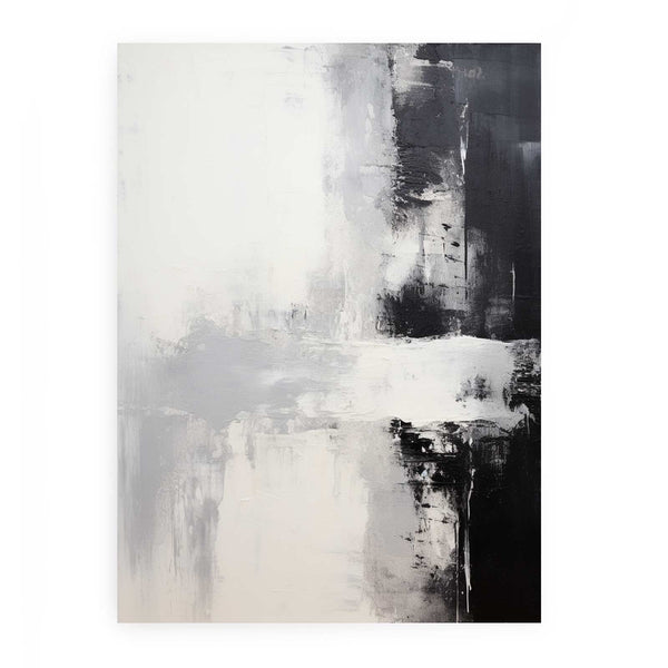 Black White Abstract Painting