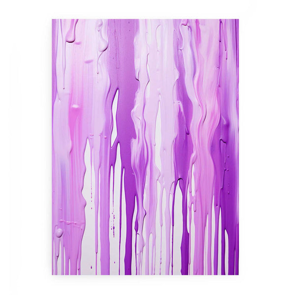Color Drips Art Purple Painting