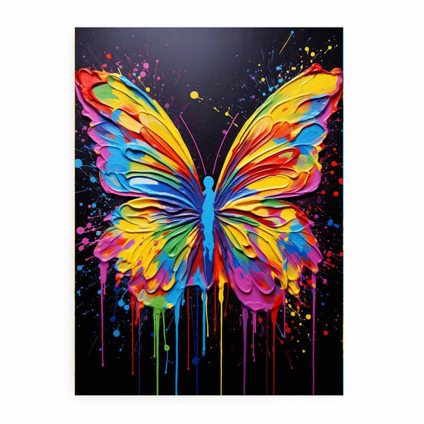 Painting Butterfly Color Drips 