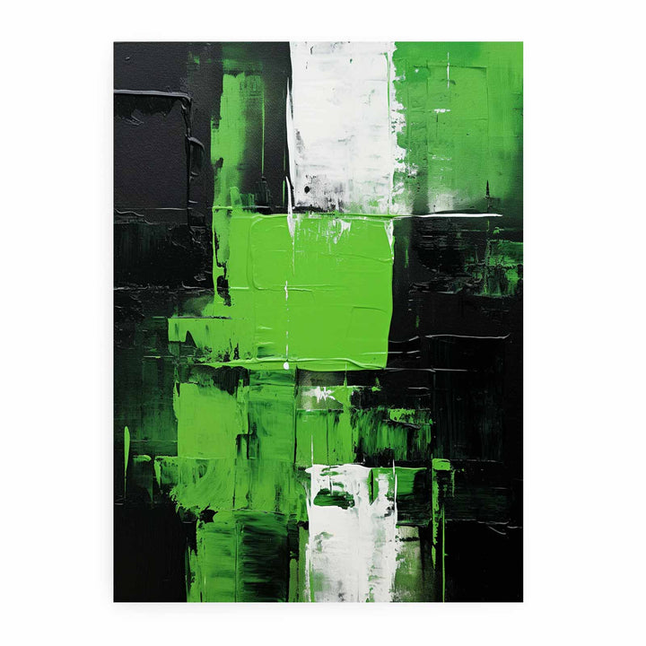 Black Green Painting 