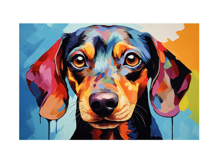 Dog Modern Art Painting 