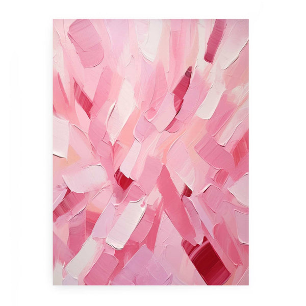 Pink Abstract Knife Art Painting