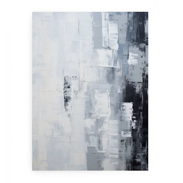 Abstract Knife Grey Art Painting