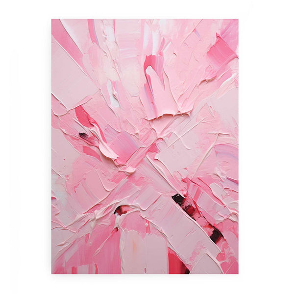 Knife Pink  Abstract Art Painting