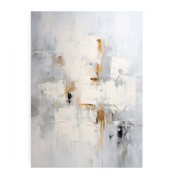 White Knife Art Abstract Painting