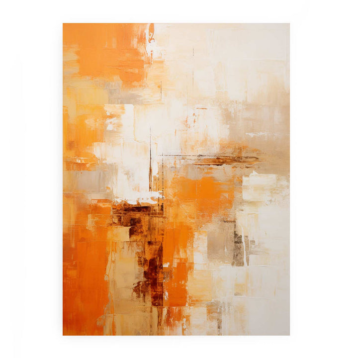 Orange Yellow Abstract Painting