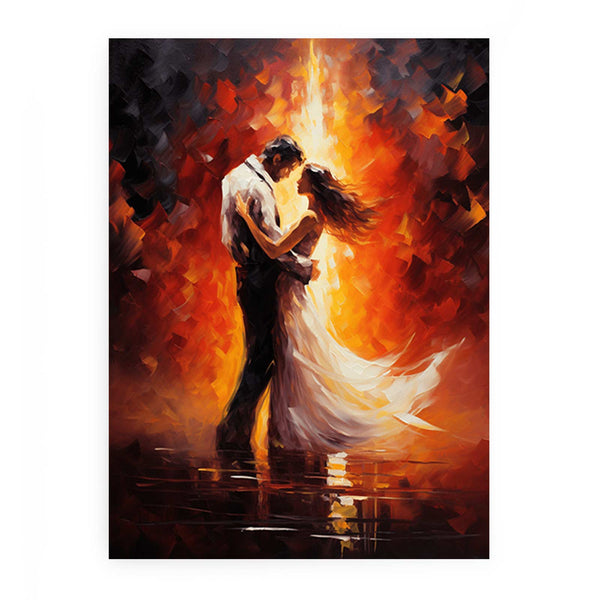 Couple Dance Modern Art Painting 