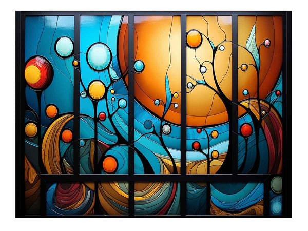 Modern Window Art Painting